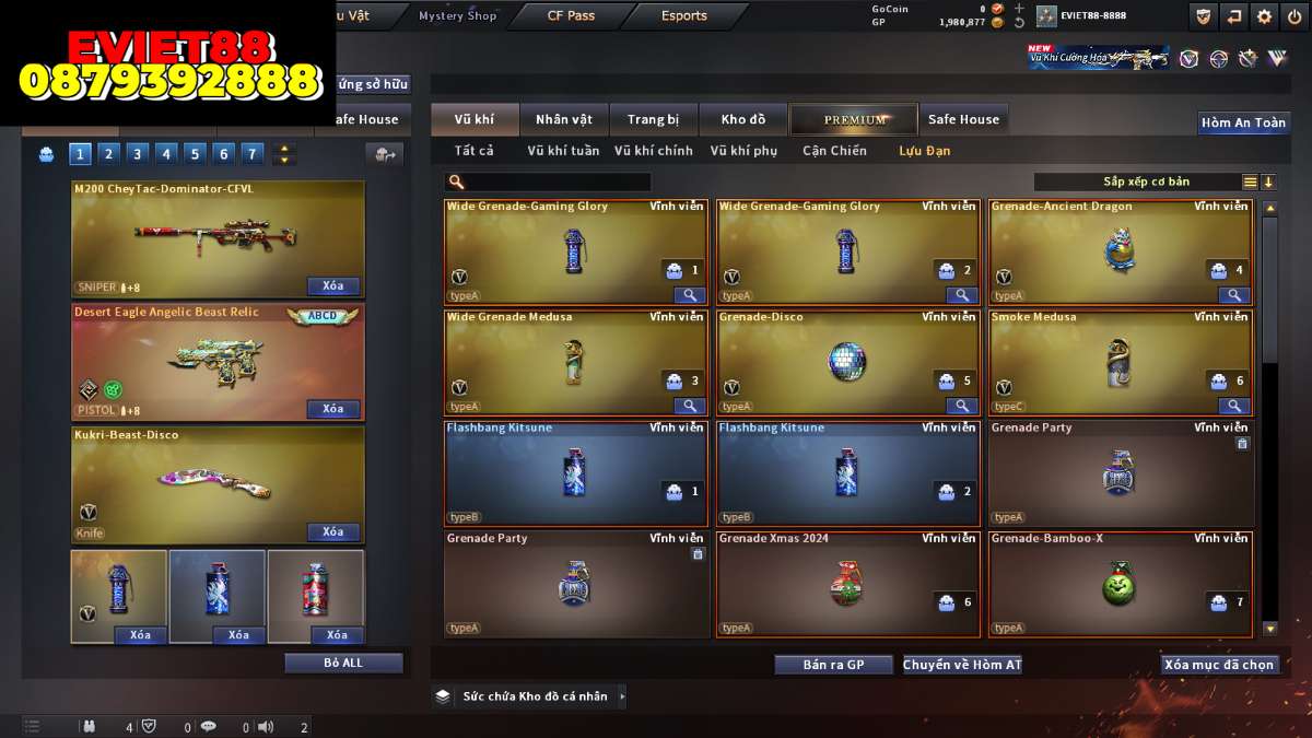 shop acc cf uy tin gia re